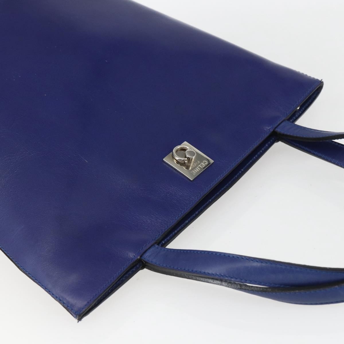 Celine Handbag Leather Blue Leather Handbag