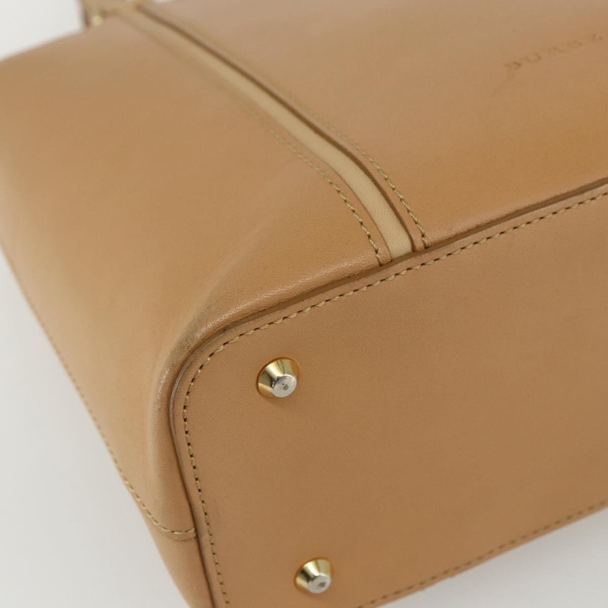 Burberry Vintage Handbag Leather Beige Leather Handbag