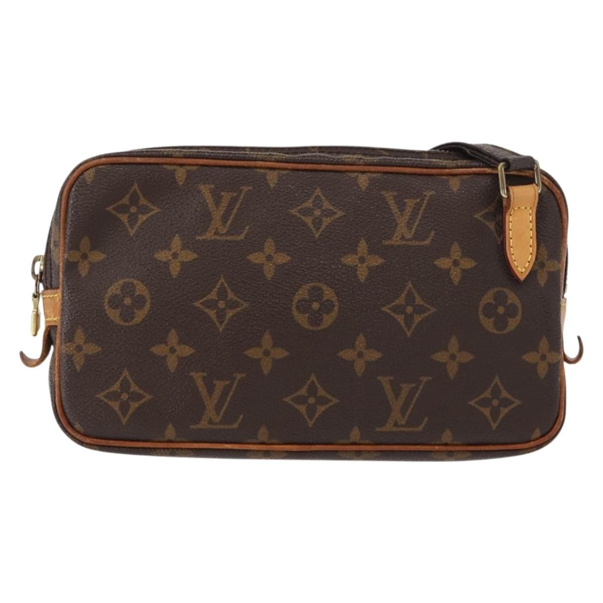 Louis Vuitton Pochette Marly Bandouliere Bag Monogram Canvas Brown Canvas Shoulder Bag