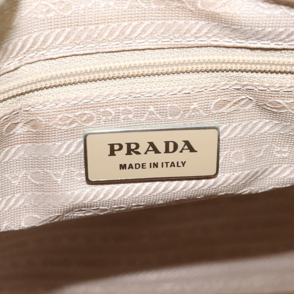 Prada Vintage Tote Tessuto White Nylon Tote Bag Bag