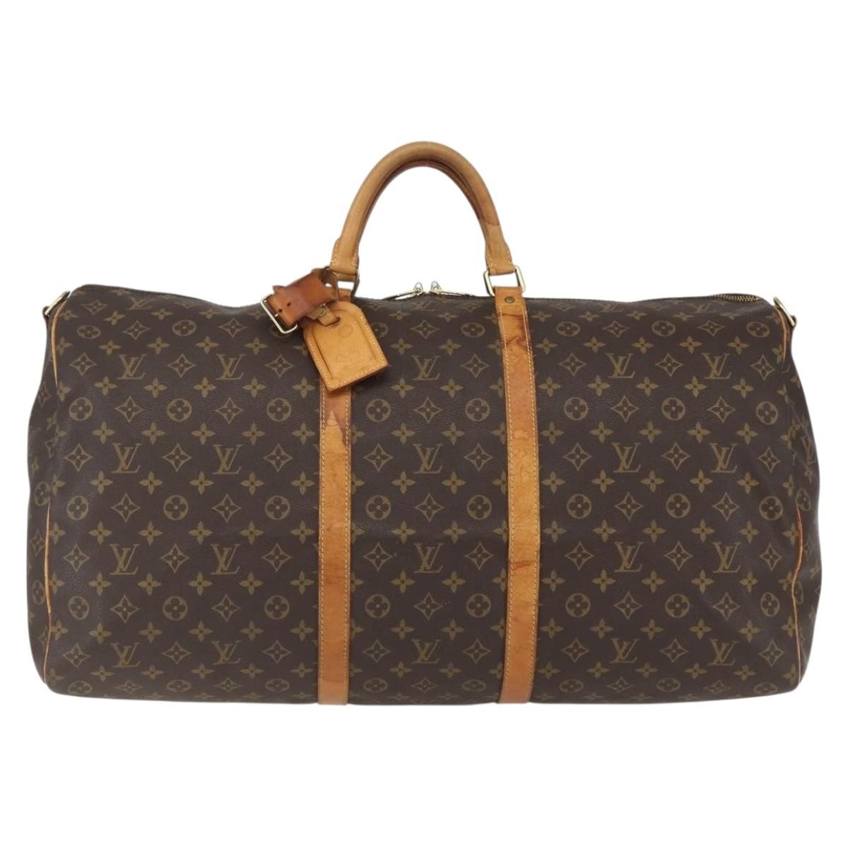 Louis Vuitton Keepall Bag Monogram Canvas Brown Canvas Travel Bag