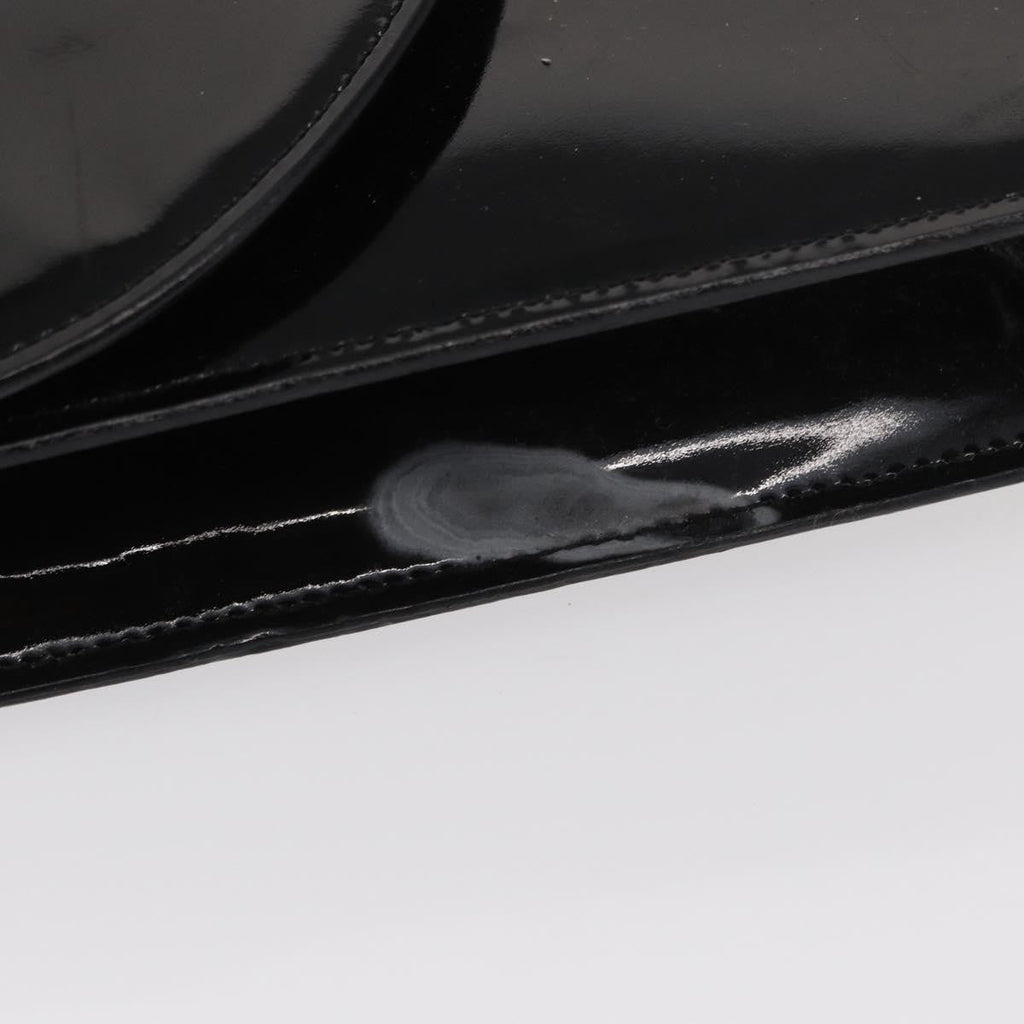 Celine Clutch Bag Enamel Black Patent_Leather Clutche & Pouche Bag