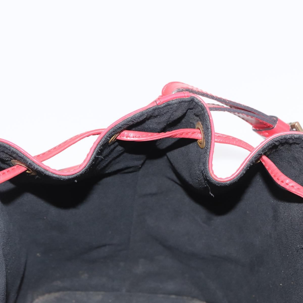 Louis Vuitton Petit Noe Handbag Epi Leather Red Leather Shoulder Bag