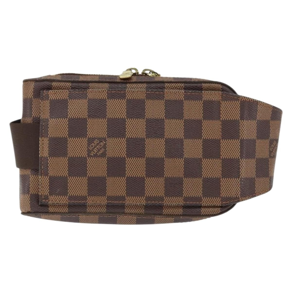 Louis Vuitton Geronimos Waist Bag Damier Brown Canvas Clutche & Pouche Bag