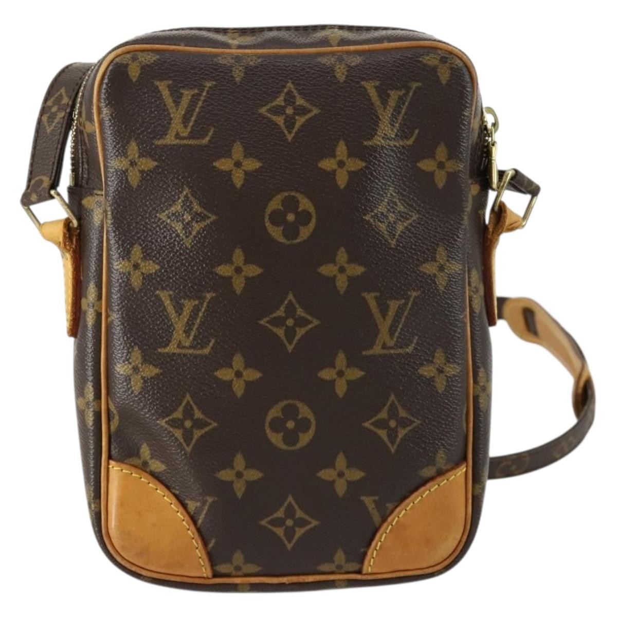 Louis Vuitton Danube Handbag Monogram Canvas Brown Canvas Shoulder Bag