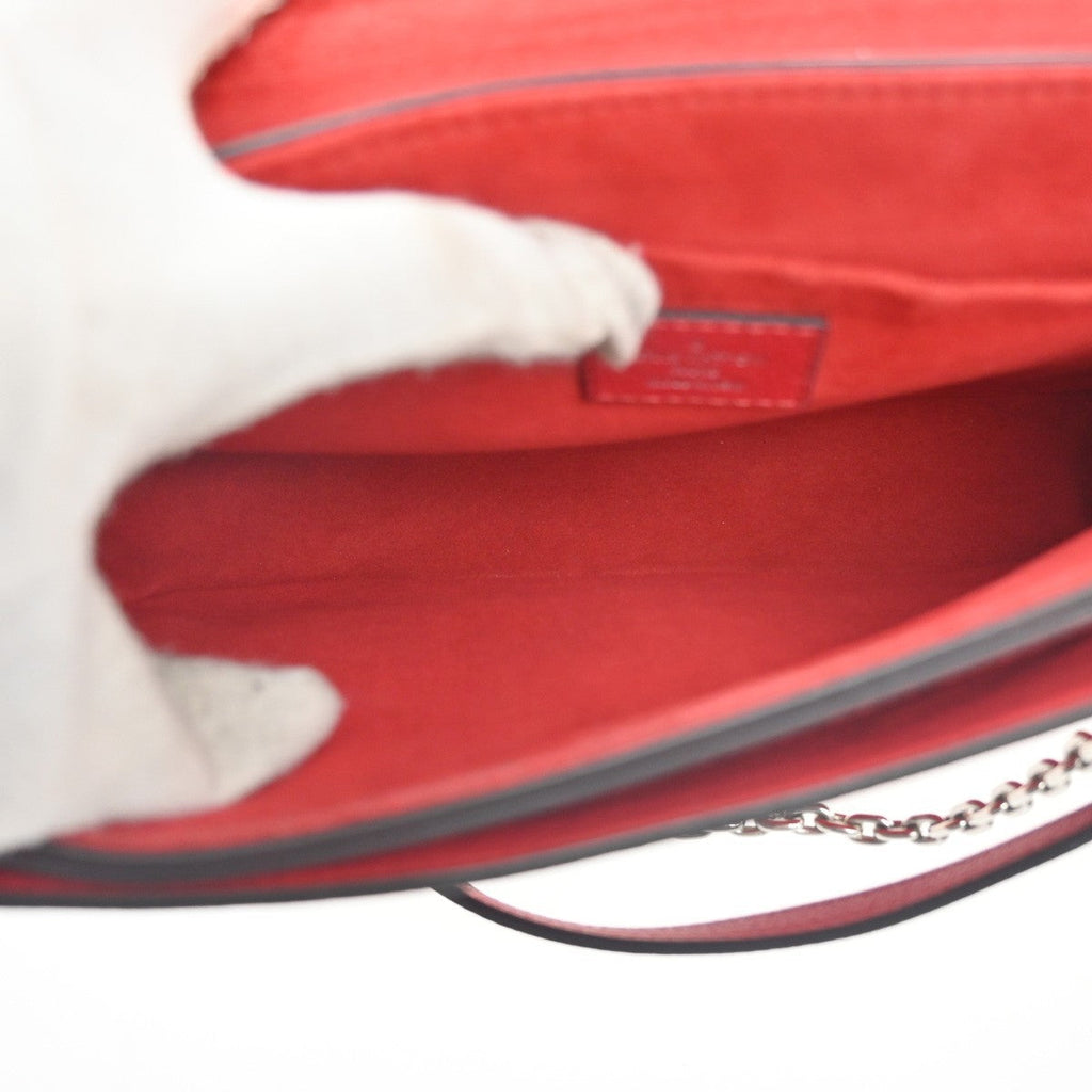 Louis Vuitton Very Messenger Monogram Leather Red Leather Shoulder Bag