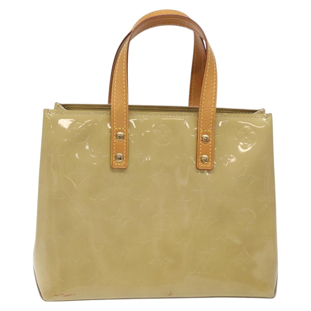 Louis Vuitton Reade Handbag Monogram Vernis Beige Patent_Leather Bag
