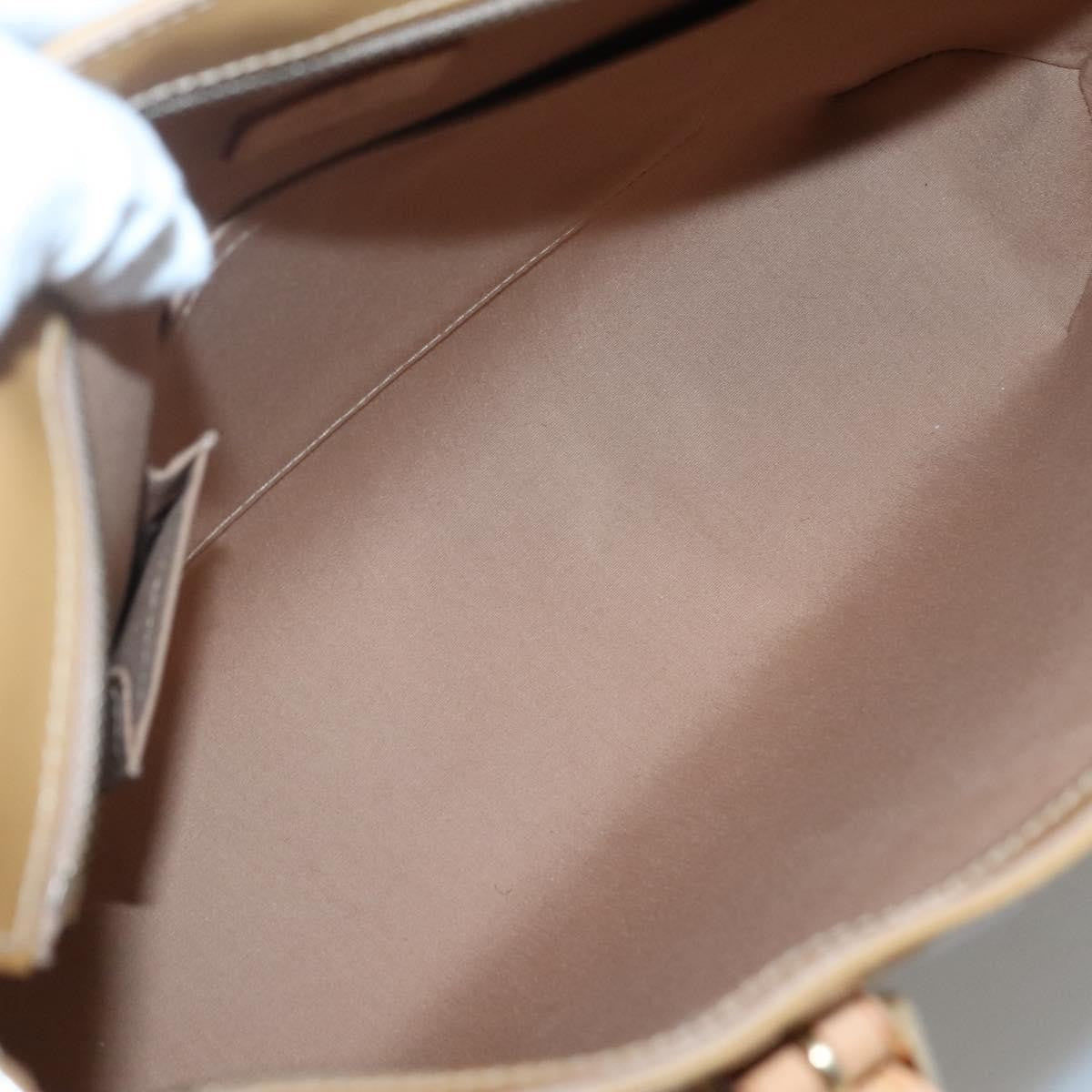 Louis Vuitton Brentwood Handbag Monogram Vernis Brown Patent_Leather Shoulder Bag