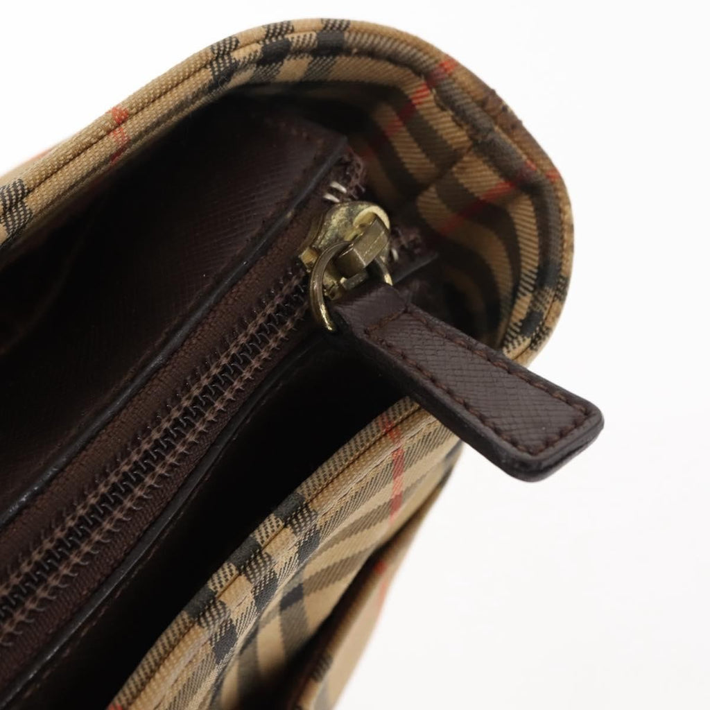 Burberry Nova Check Tote Canvas And Leather Beige Canvas Tote Bag