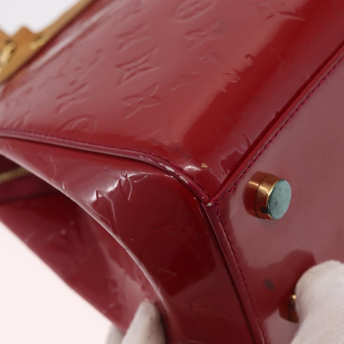 Louis Vuitton Brea Handbag Monogram Vernis Red Patent_Leather Handbag