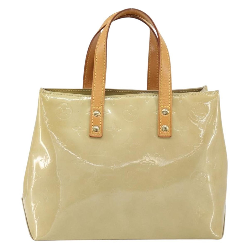Louis Vuitton Reade Handbag Monogram Vernis Beige Patent_Leather Handbag