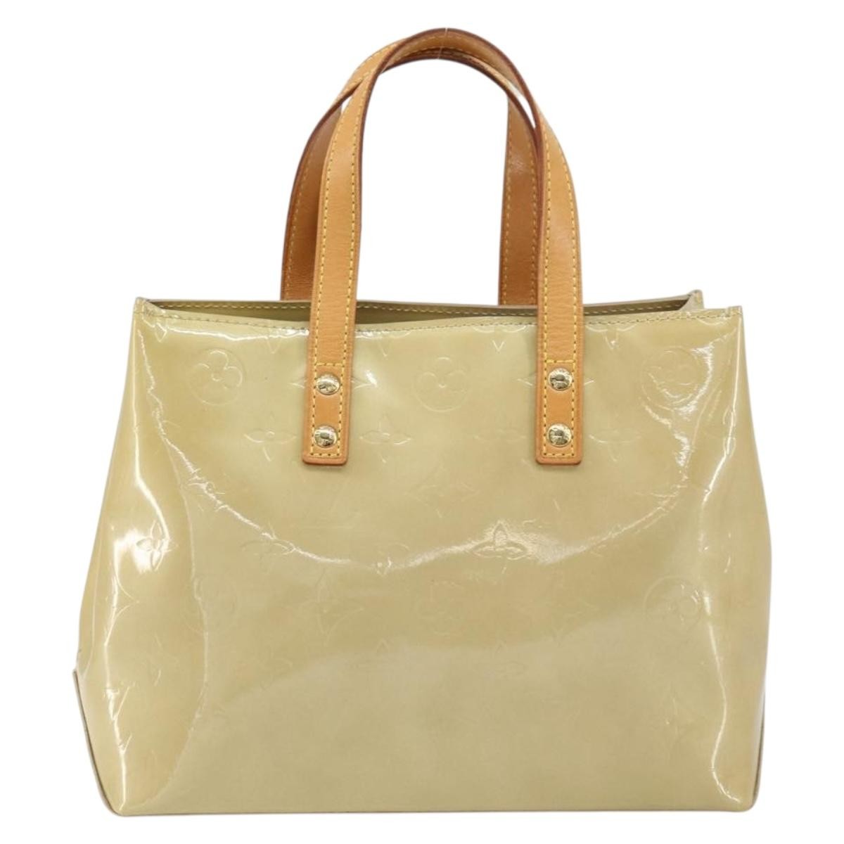 Louis Vuitton Reade Handbag Monogram Vernis Beige Patent_Leather Handbag