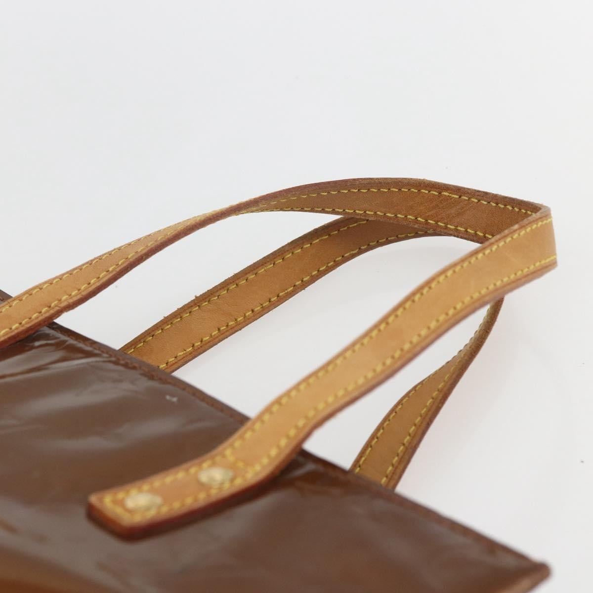 Louis Vuitton Reade Handbag Monogram Vernis Brown Patent_Leather Handbag
