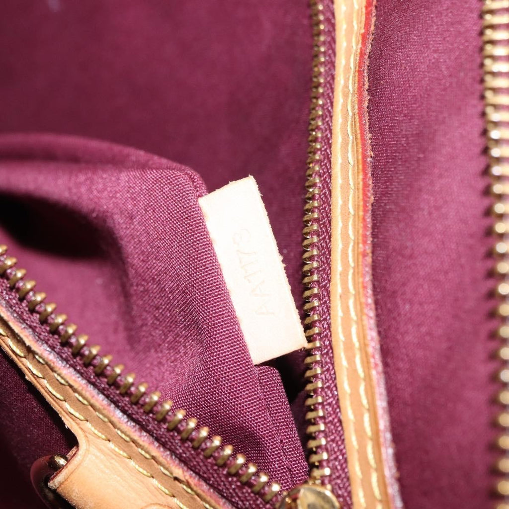 Louis Vuitton Brea Handbag Monogram Vernis Burgundy Patent_Leather Handbag