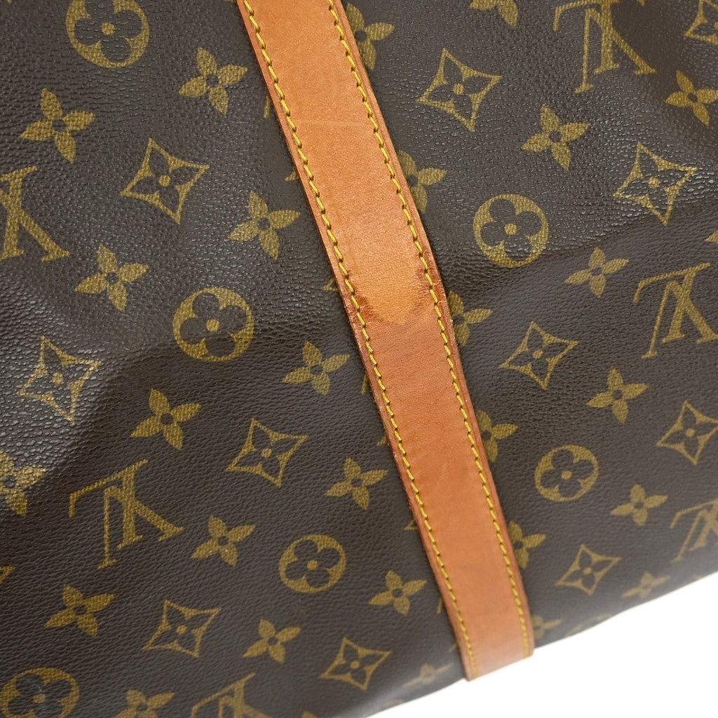 Louis Vuitton Keepall Bag Monogram Canvas Brown Canvas Travel Bag