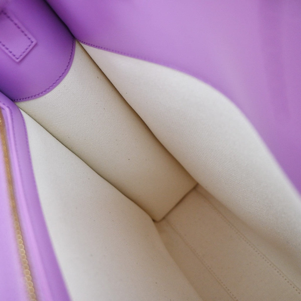Celine Vertical Cabas Tote Canvas With Leather Purple Canvas Tote Bag Bag