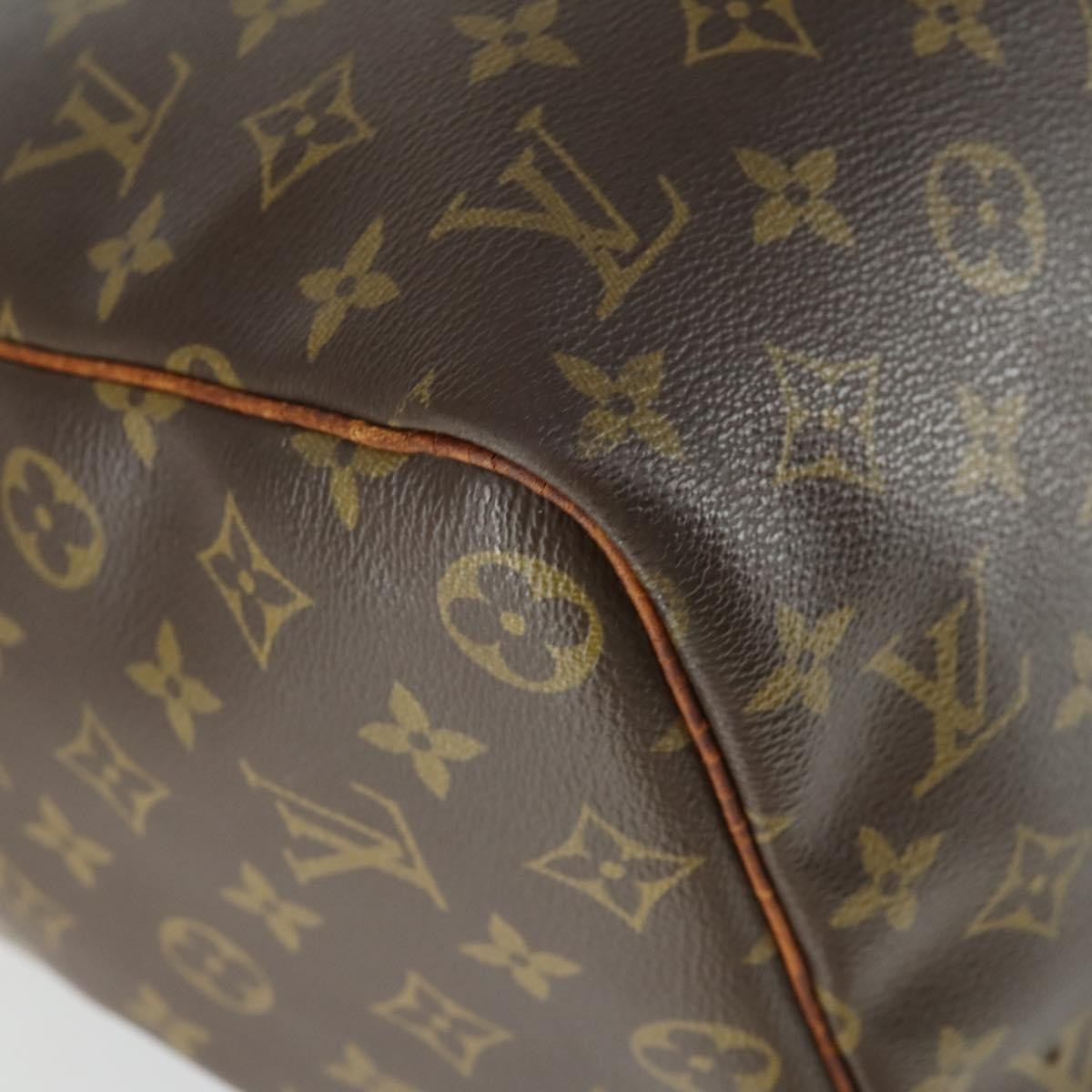 Louis Vuitton Keepall Bag Monogram Canvas Brown Canvas Travel Bag