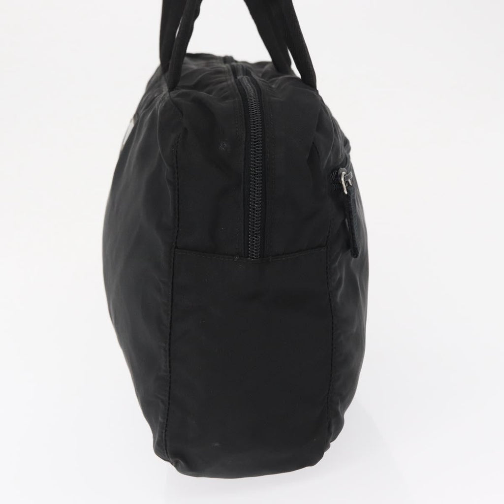 Prada Vintage Zip Handbag Tessuto Black Nylon Handbag