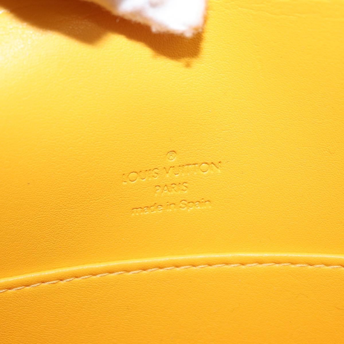 Louis Vuitton Thompson Street Handbag Monogram Vernis Yellow Patent_Leather Shoulder Bag