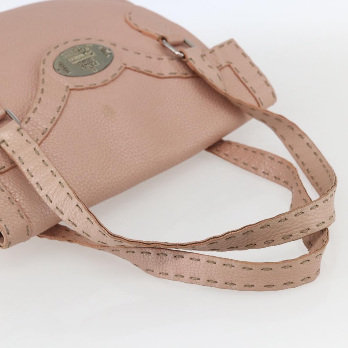 Fendi Selleria Tote Leather Pink Leather Tote Bag Bag