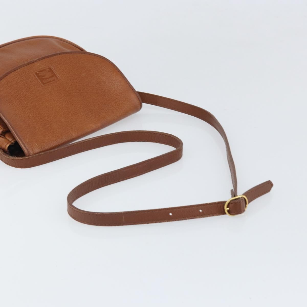 Burberry Vintage Shoulder Bag Leather Brown Leather Shoulder Bag