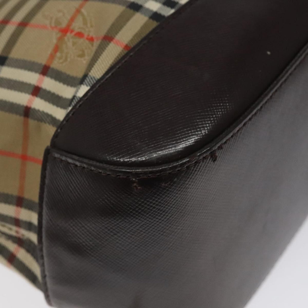 Burberry Nova Check Handbag Nova Check Canvas And Leather Beige Canvas Handbag