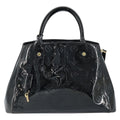 Louis Vuitton Montaigne Handbag Monogram Vernis Black Patent_Leather Handbag