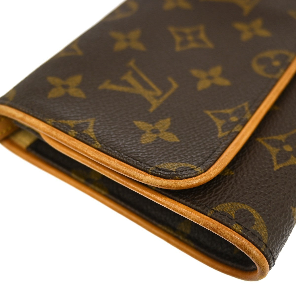 Louis Vuitton Twin Handbag Monogram Canvas Brown Canvas Clutche & Pouche Bag