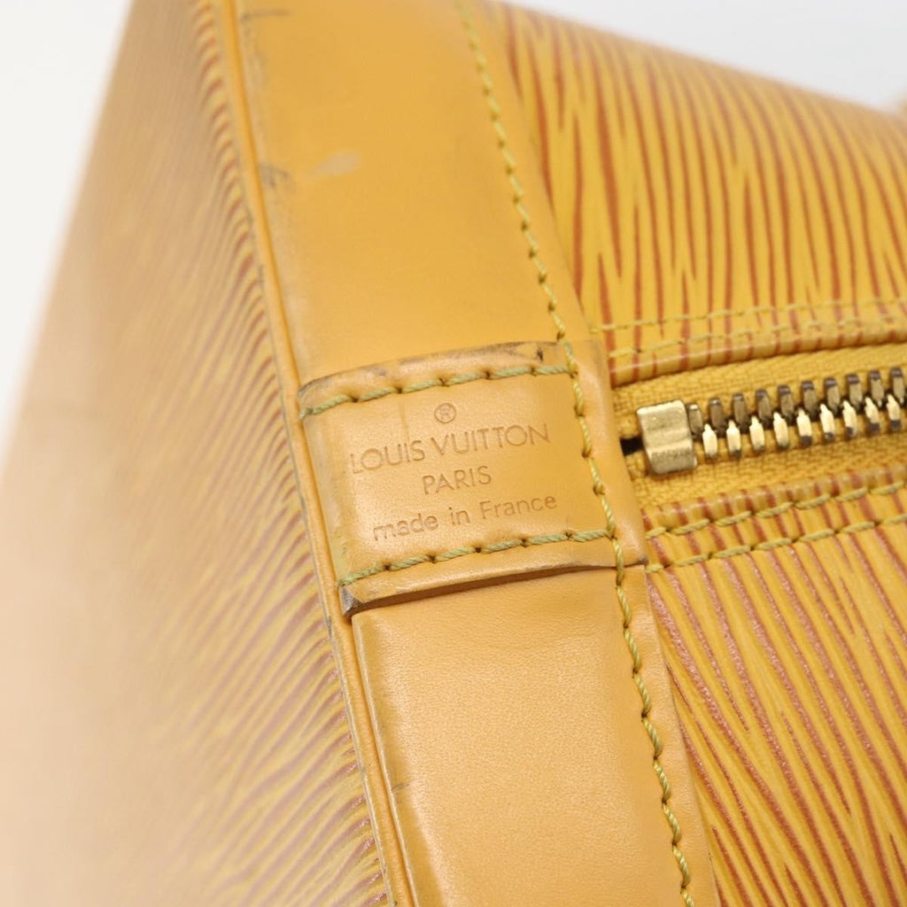 Louis Vuitton Alma Handbag Epi Leather Yellow Leather Handbag