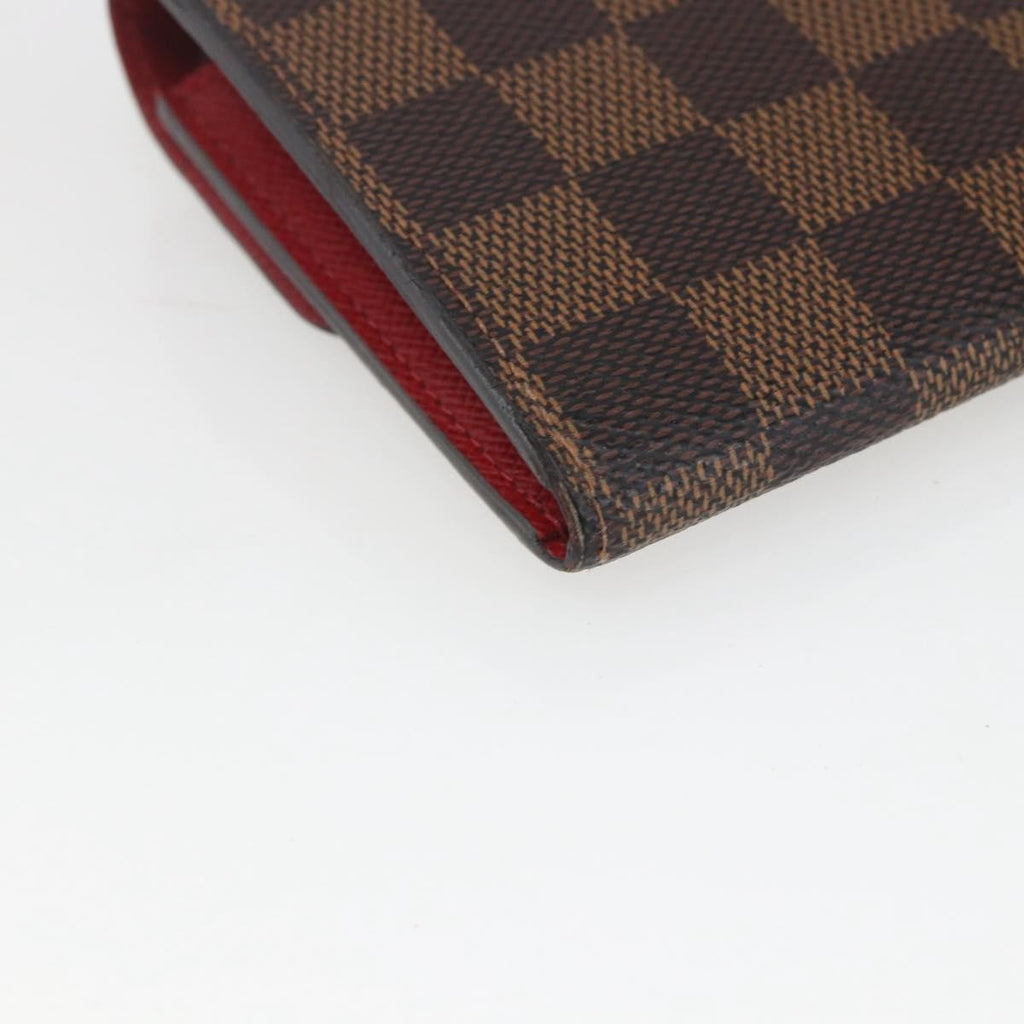 Louis Vuitton Emilie Wallet Damier Brown Canvas Wallets Accessory