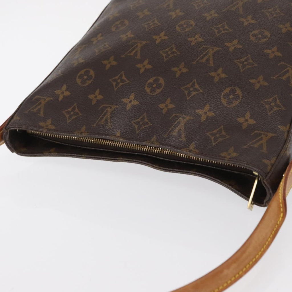 Louis Vuitton Monogram Looping Handbag Monogram Canvas Brown Canvas Shoulder Bag