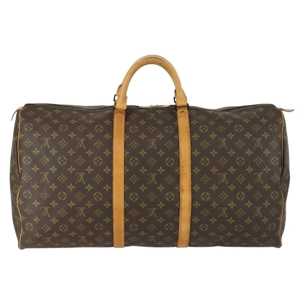 Louis Vuitton Keepall Bag Monogram Canvas Brown Canvas Travel Bag