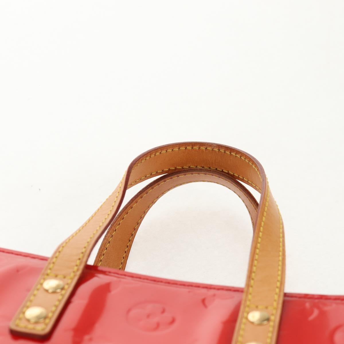 Louis Vuitton Reade Handbag Monogram Vernis Red Patent_Leather Handbag