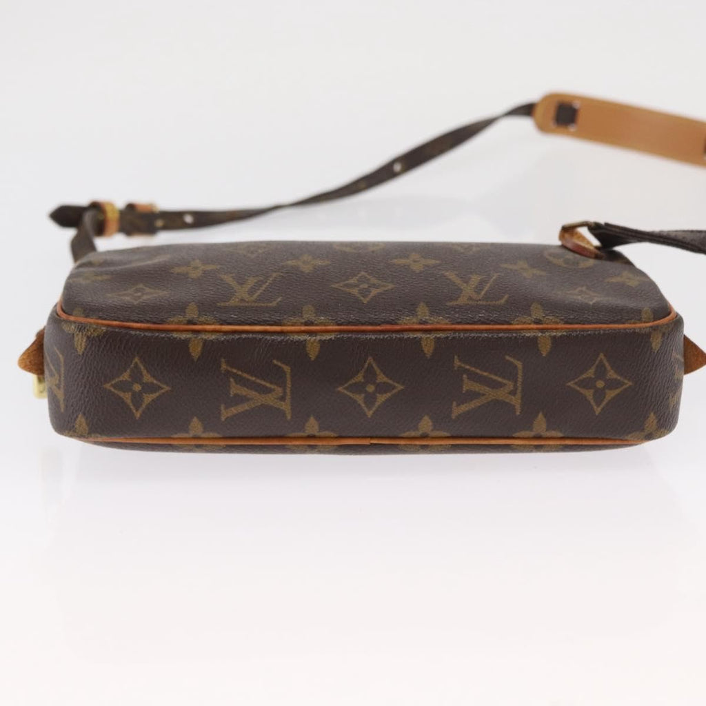 Louis Vuitton Pochette Marly Bandouliere Bag Monogram Canvas Brown Canvas Shoulder Bag
