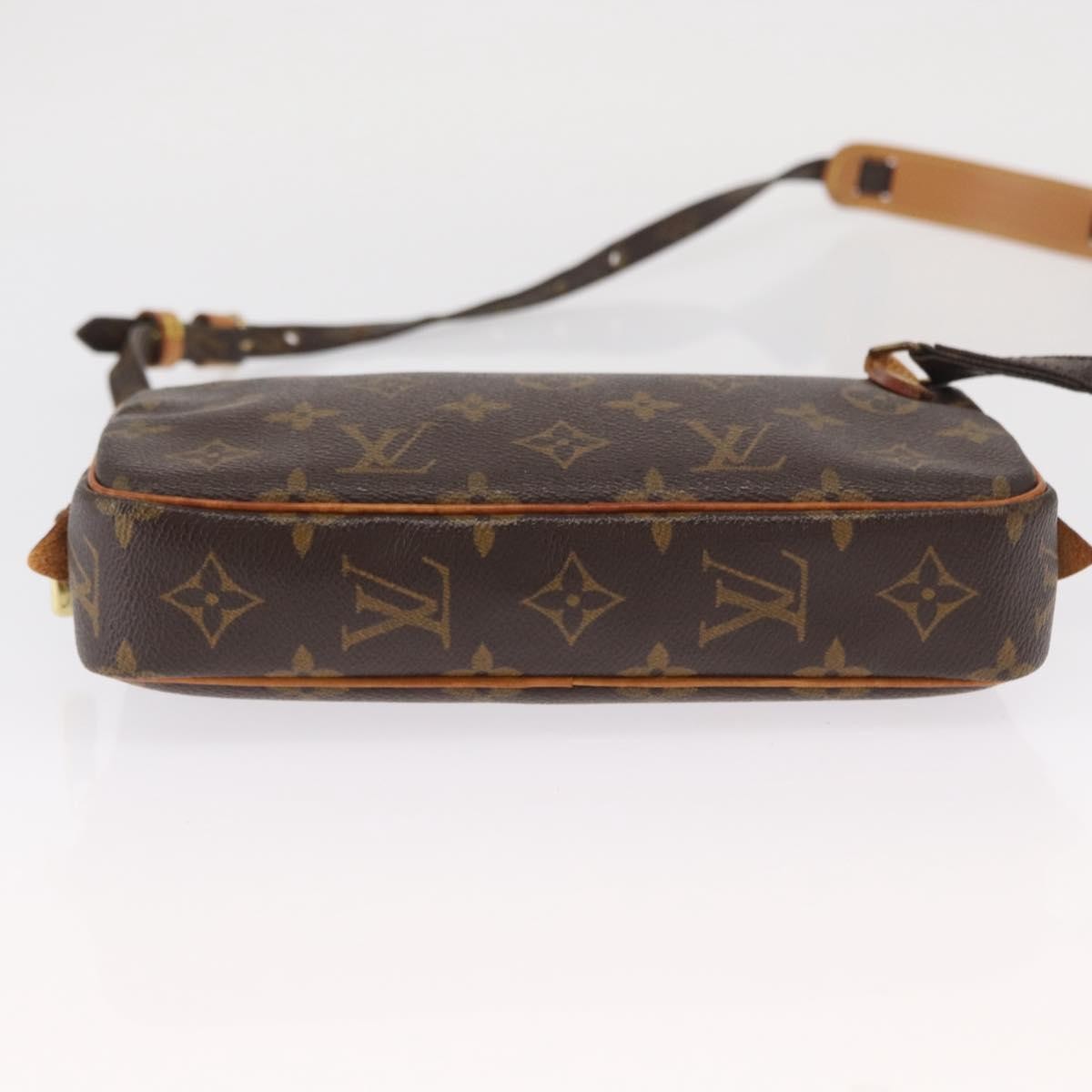 Louis Vuitton Pochette Marly Bandouliere Bag Monogram Canvas Brown Canvas Shoulder Bag