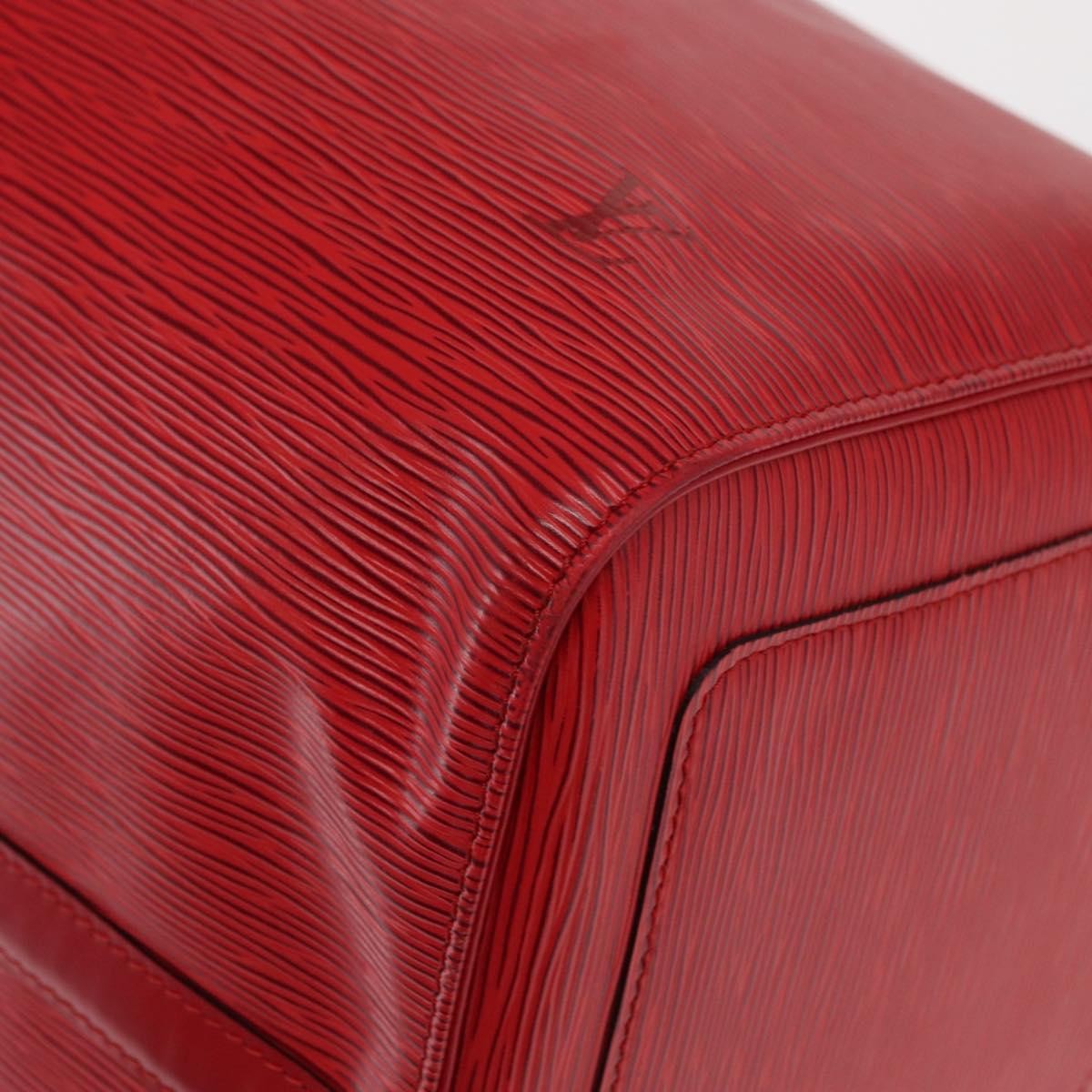 Louis Vuitton Keepall Bag Epi Leather Red Leather Travel Bag