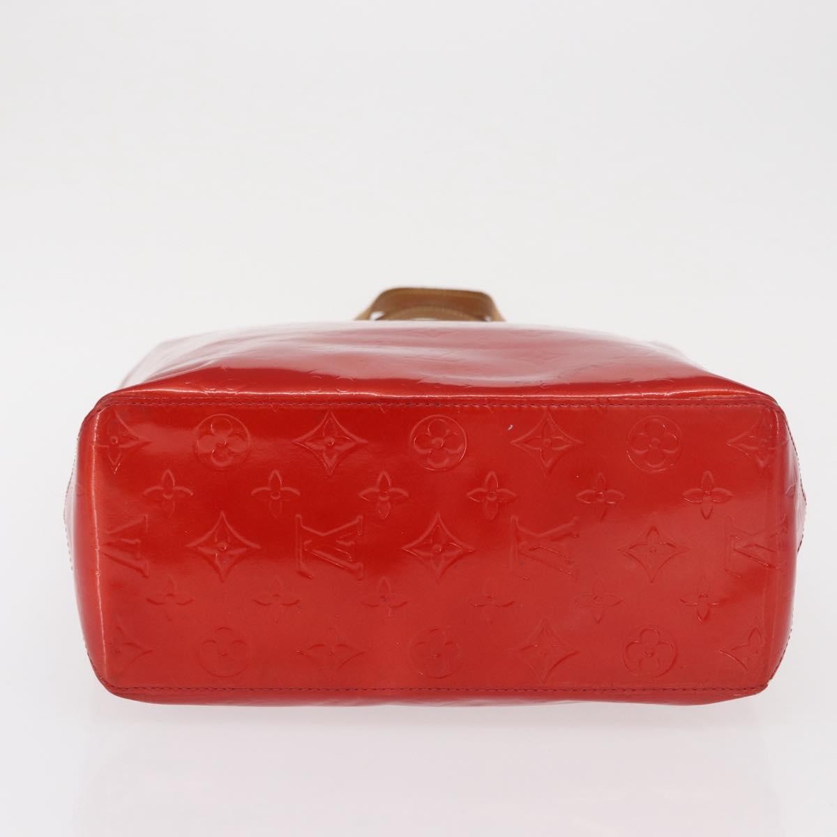 Louis Vuitton Reade Handbag Monogram Vernis Red Patent_Leather Handbag