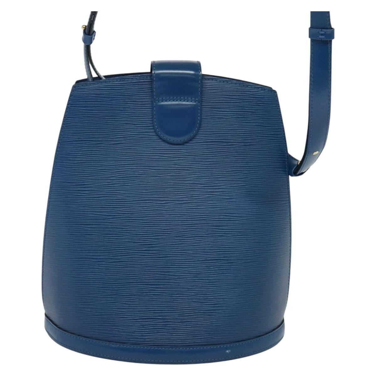 Louis Vuitton Cluny Shoulder Bag Epi Leather Blue Leather Shoulder Bag