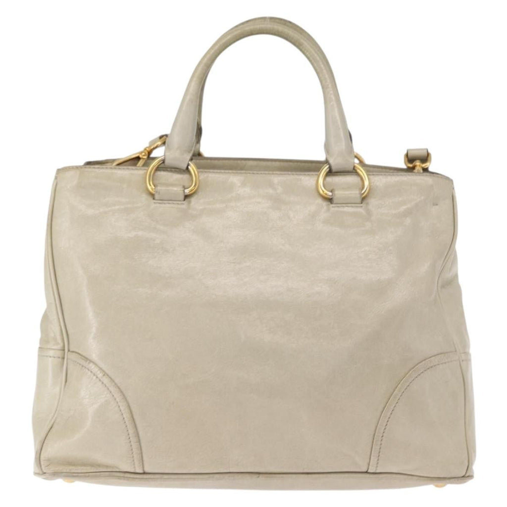 Prada Tote Vitello Daino Vitello Daino Beige Leather Handbag