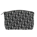 Christian Dior Vintage Trotter Pouch Diorissimo Canvas Gray Canvas Clutche & Pouche Bag (Pre-Owned)