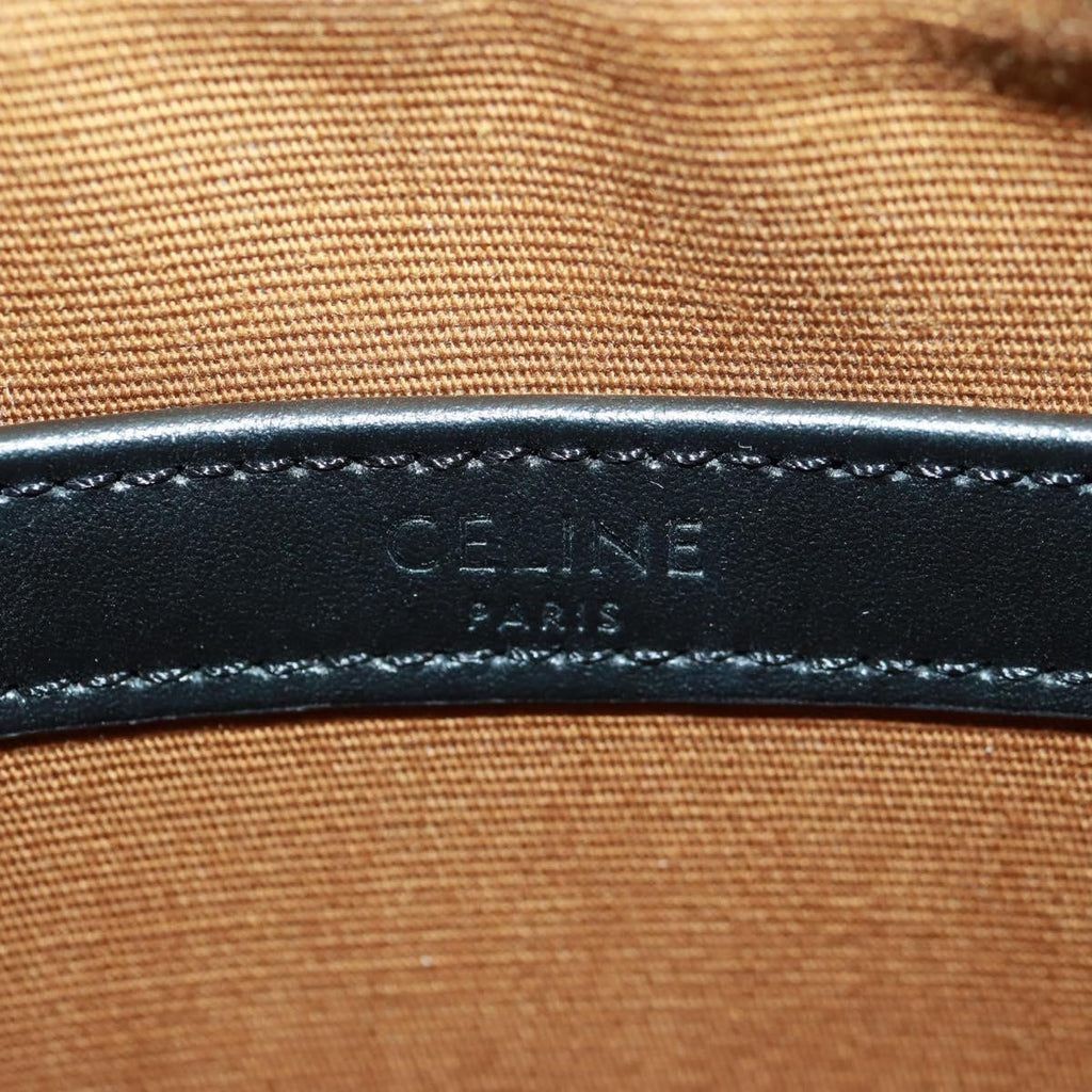 Celine Logo Messenger Bag Triomphe Coated Canvas Black Pvc Shoulder Bag Bag