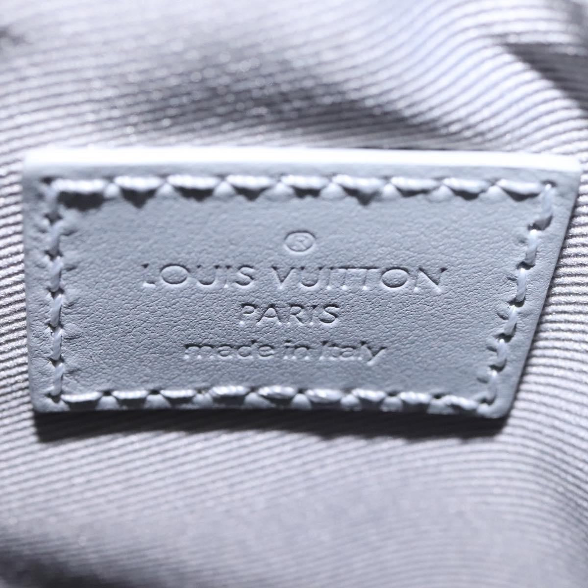 Louis Vuitton Chalk Nano Bag Limited Edition Logo Story Monogram Canvas Gray Canvas Clutche & Pouche Bag