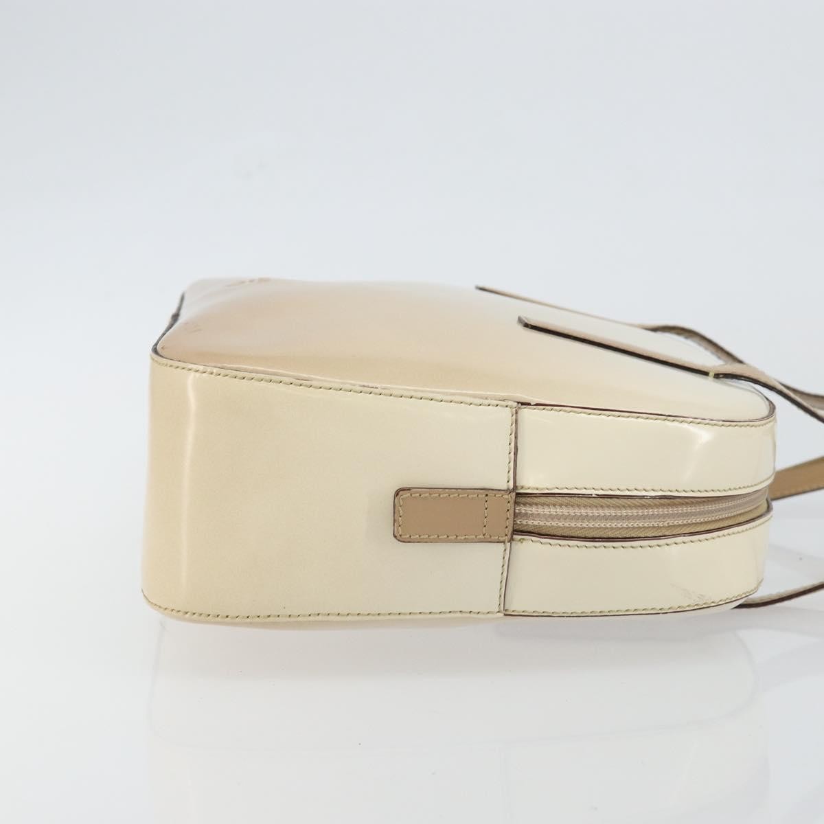 Prada Re-Edition 1995 Handbag Patent Leather Beige Patent_Leather Handbag