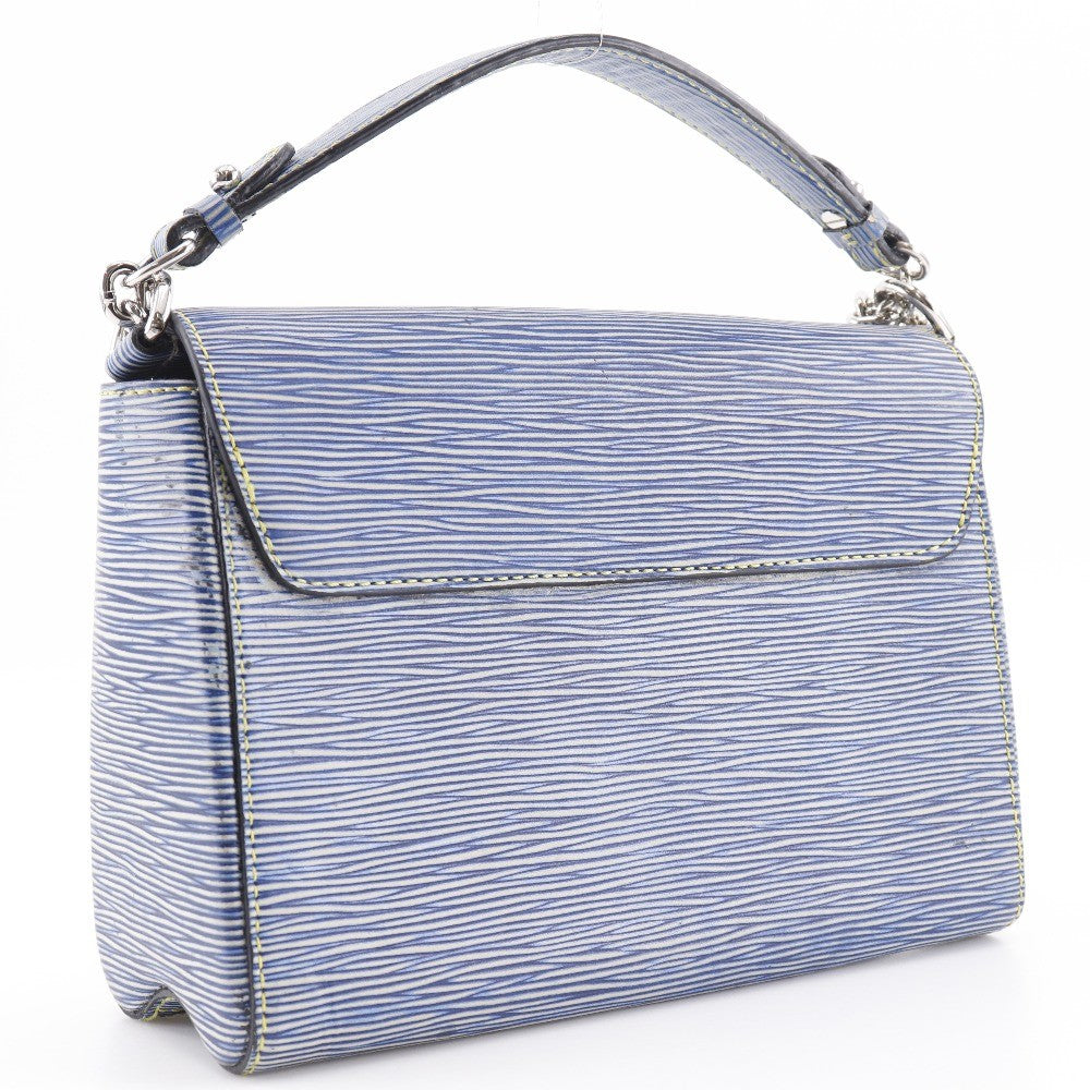 Louis Vuitton Twist Handbag Epi Leather Blue Leather Shoulder Bag