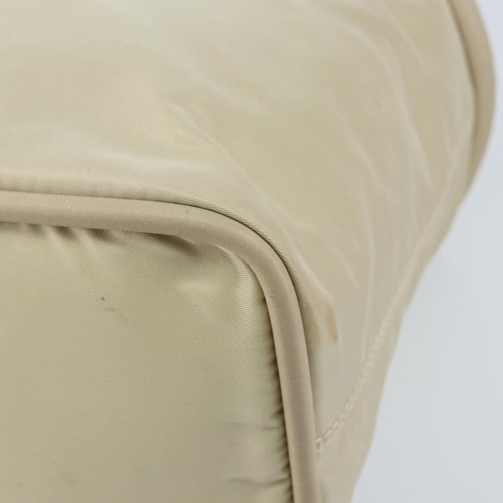 Celine Handbag Nylon Beige Nylon Handbag