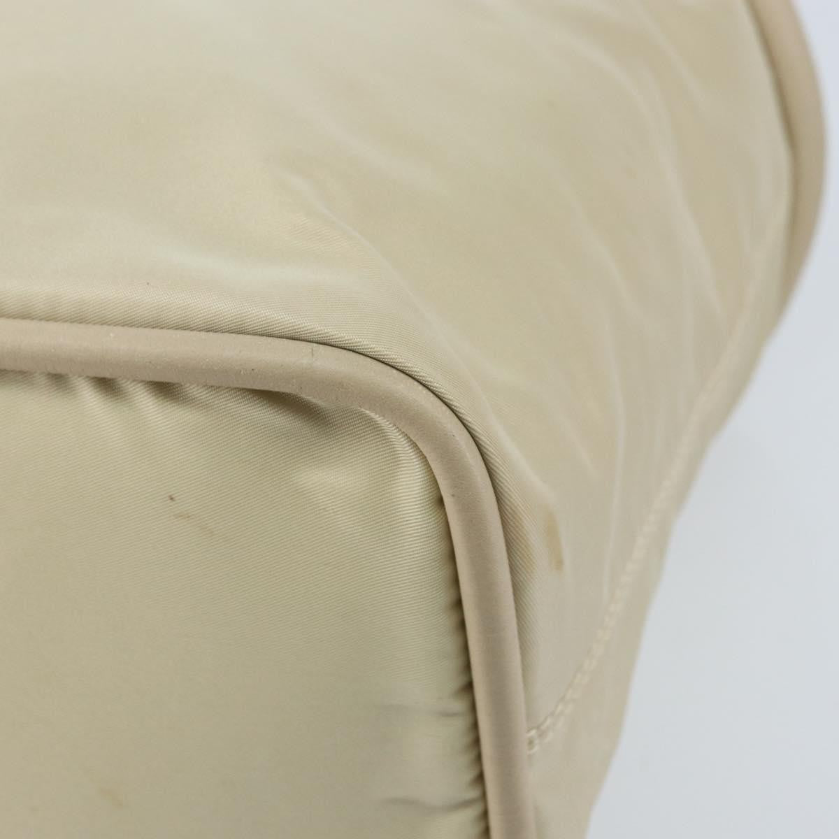 Celine Handbag Nylon Beige Nylon Handbag