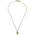 Chanel Cc Pendant Necklace Metal Gold Gold_Plated Necklace Jewelry