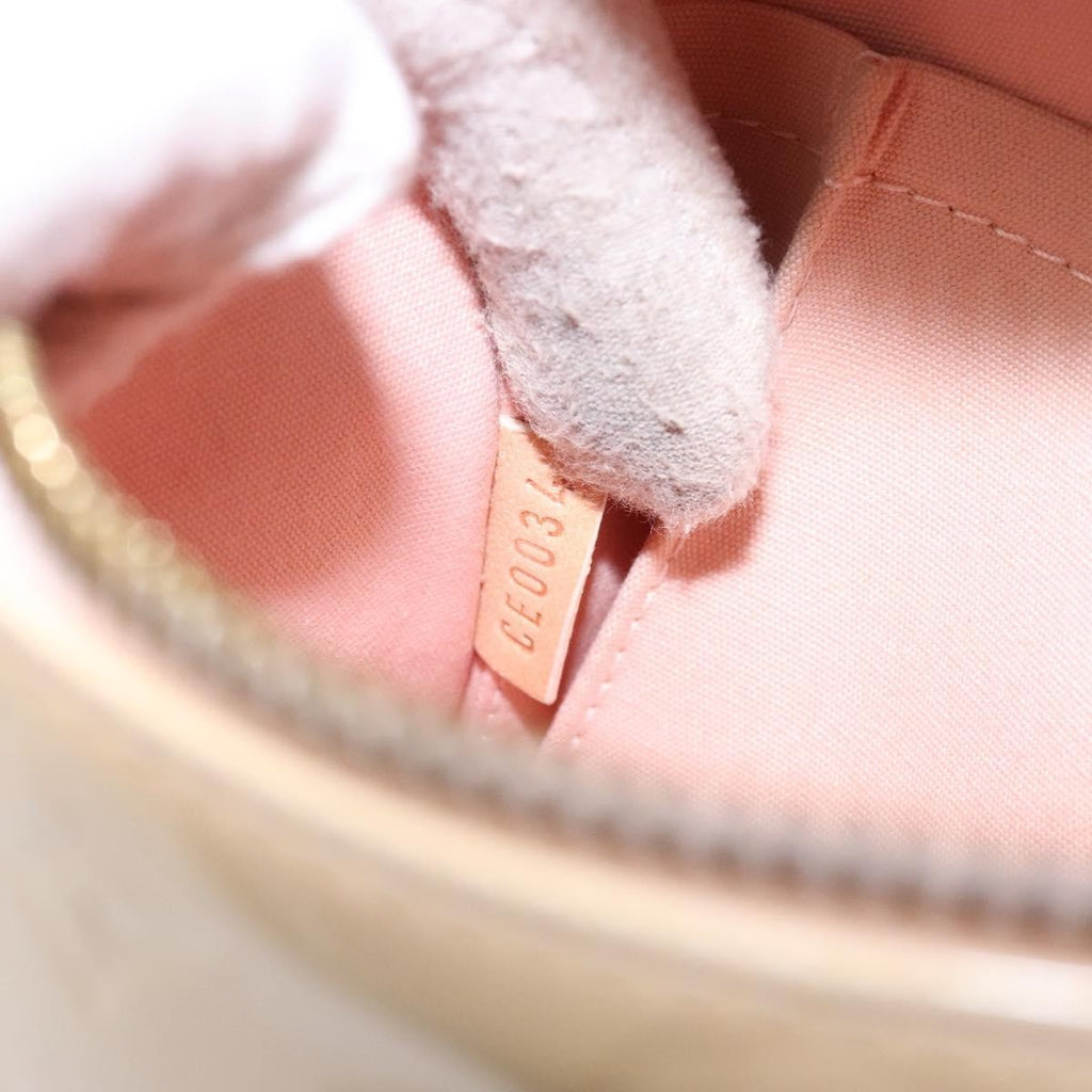 Louis Vuitton Sullivan Handbag Monogram Vernis Beige Patent_Leather Bag