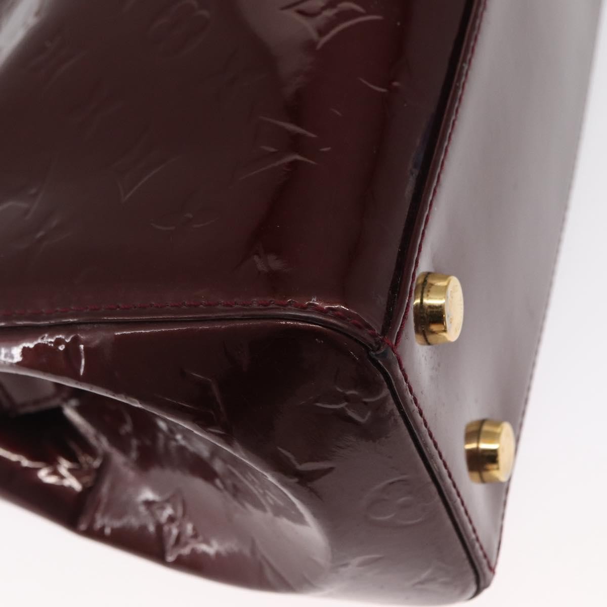 Louis Vuitton Brea Handbag Monogram Vernis Burgundy Patent_Leather Handbag