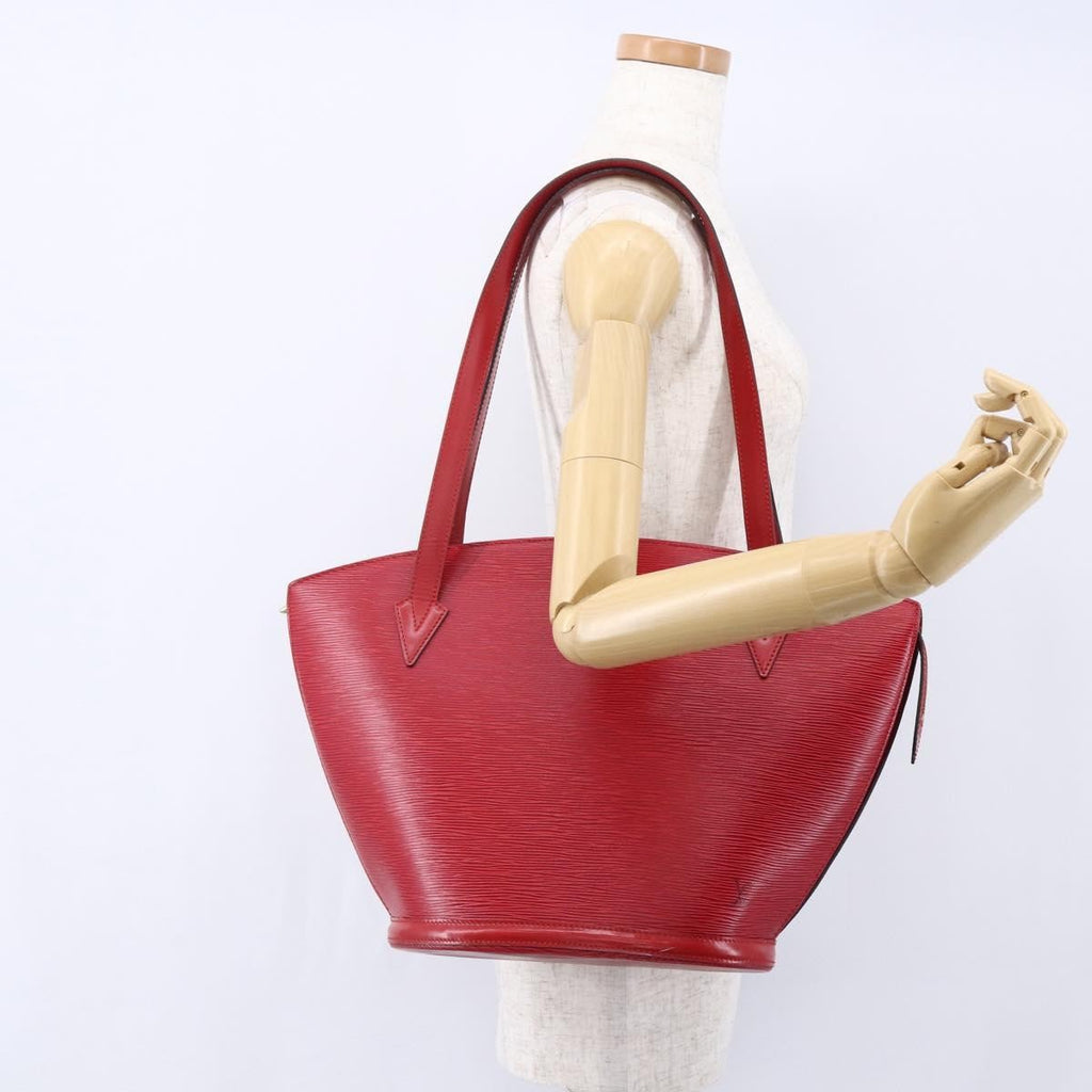 Louis Vuitton Saint Jacques Handbag Epi Leather Red Leather Shoulder Bag